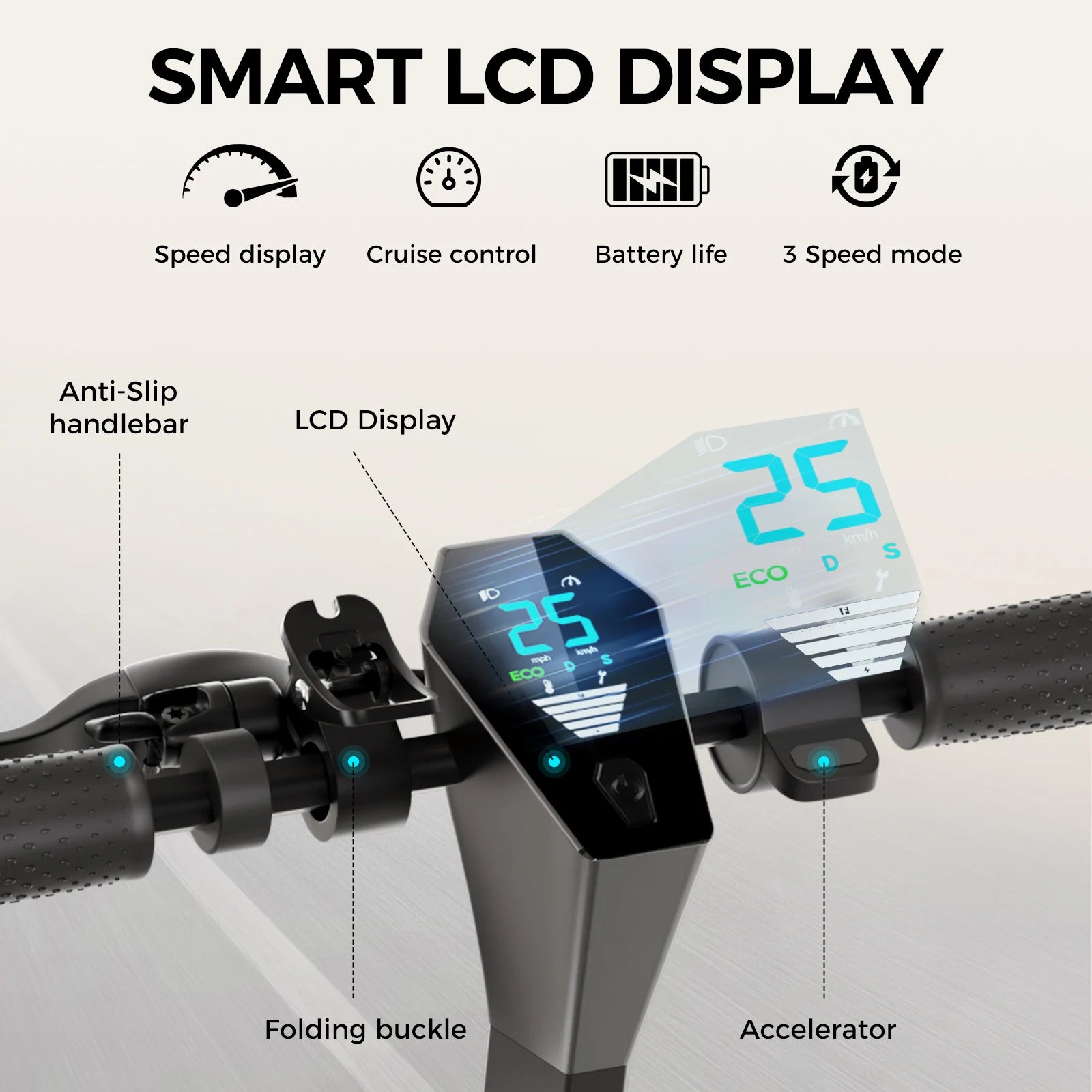 V10 Foldable Electric Scooter | 500W Motor, 25-Mile Range | Adults