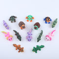 Mini Reptile & Amphibian Fidget Toy Pack — 15-Piece Sensory Collectible Set for Kids, Perfect Party Favor & Stocking Stuffer Gift