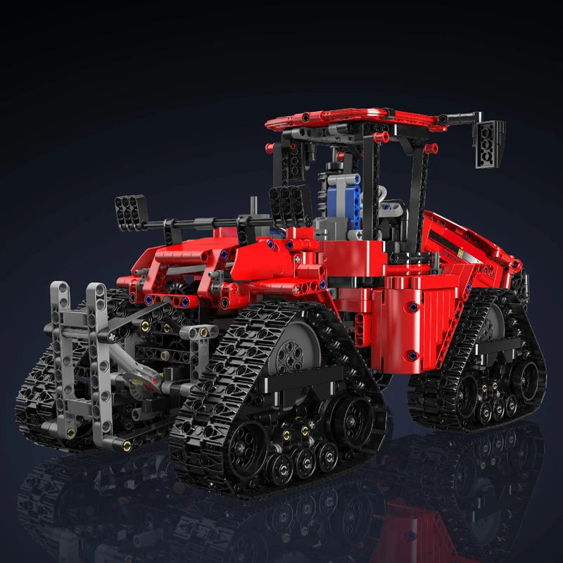 Mould King 18020 Technical Pneumatic Crawler Tractor Building Block Toy RC Car MOC-35270 - App-Controlled Remote Vehicle, Kids Construction Brick Set, Perfect Christmas Gift