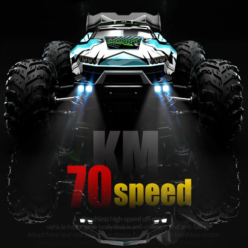 WLtoys 16101 Pro 1:16 75KM/H 4WD High-Speed RC Car with LED Lights, 2.4G Remote Control Monster Truck for Kids – Drift & Off-Road Fun Gift