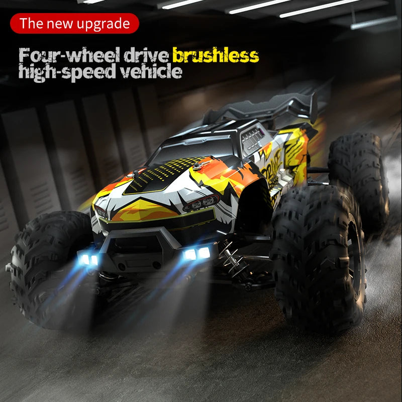 WLtoys 16101 Pro 1:16 75KM/H 4WD High-Speed RC Car with LED Lights, 2.4G Remote Control Monster Truck for Kids – Drift & Off-Road Fun Gift